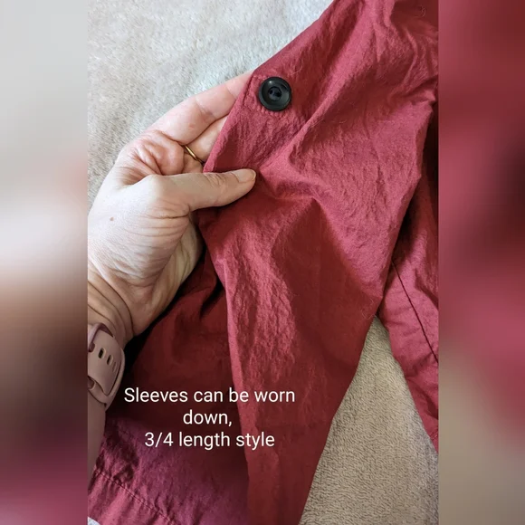 Hawksley brand, ladies Lg (fits like a small) wine coloured shirt dress,… - Picture 7 of 14